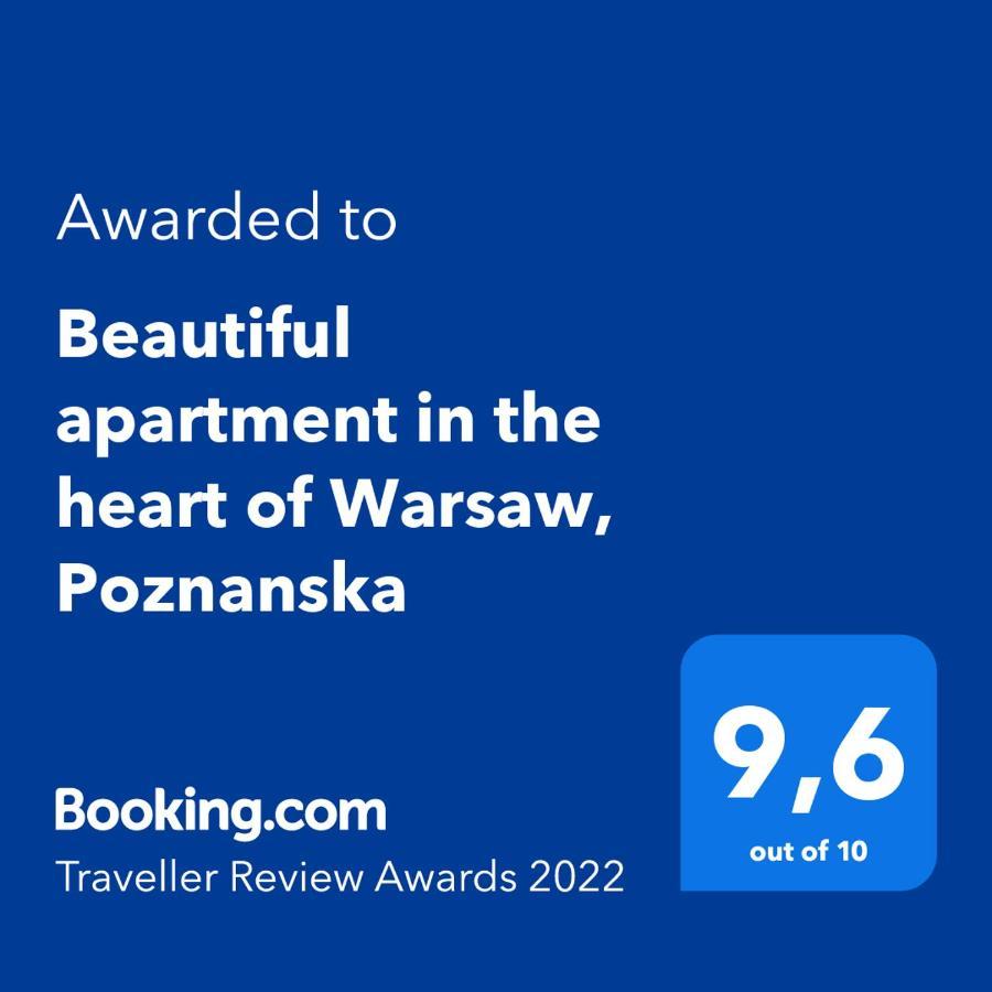 Beautiful Apartment In The Heart Of Warsaw, Poznanska Exterior photo